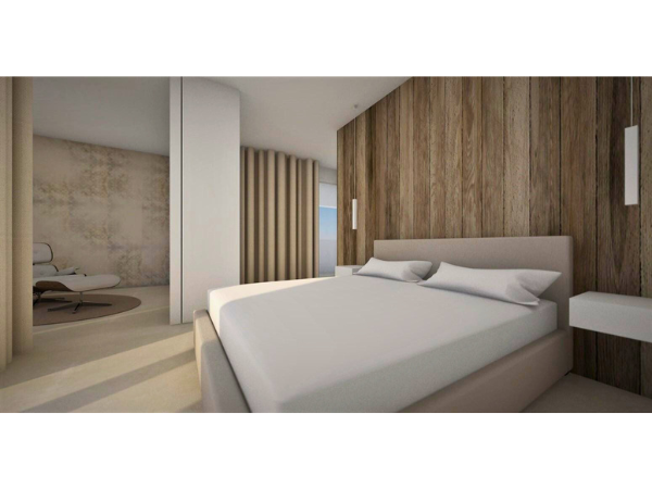 Vista sul mini appartamento recentemente ristrutturato.