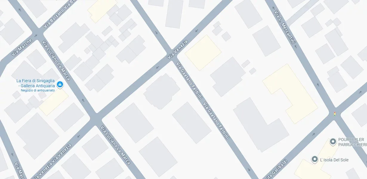 Mappa della posizione dell'appartamento in vendita in Via Venezia, Senigallia